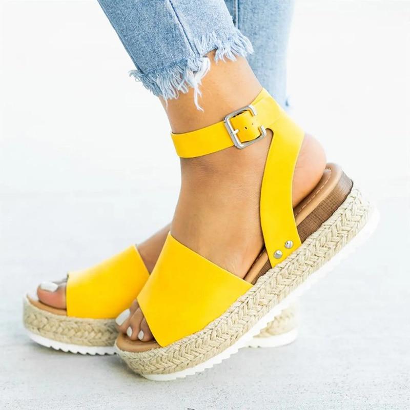 Wedges Sandals High Heels Flop Platform Thick Bottom - Easy Pickins Store