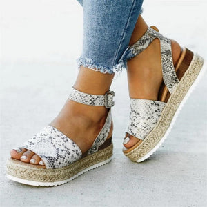 Wedges Sandals High Heels Flop Platform Thick Bottom - Easy Pickins Store