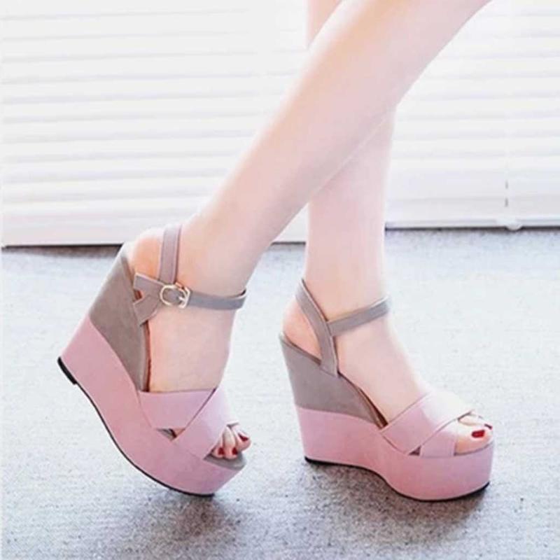 Wedges Sandals Mixed Colors Platform High Heels - Easy Pickins Store