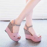 Wedges Sandals Mixed Colors Platform High Heels - Easy Pickins Store