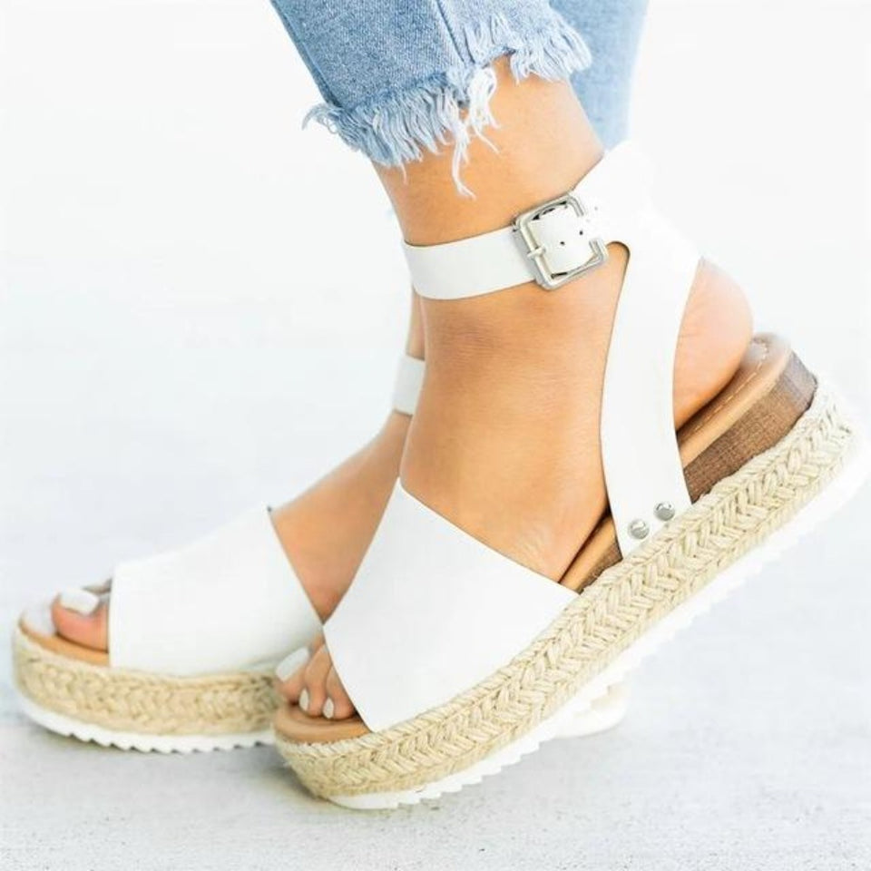 Wedges Sandals Shoes Women Heels Torridity Shoes Flop Chaussures Sandals Middle Heels - Easy Pickins Store