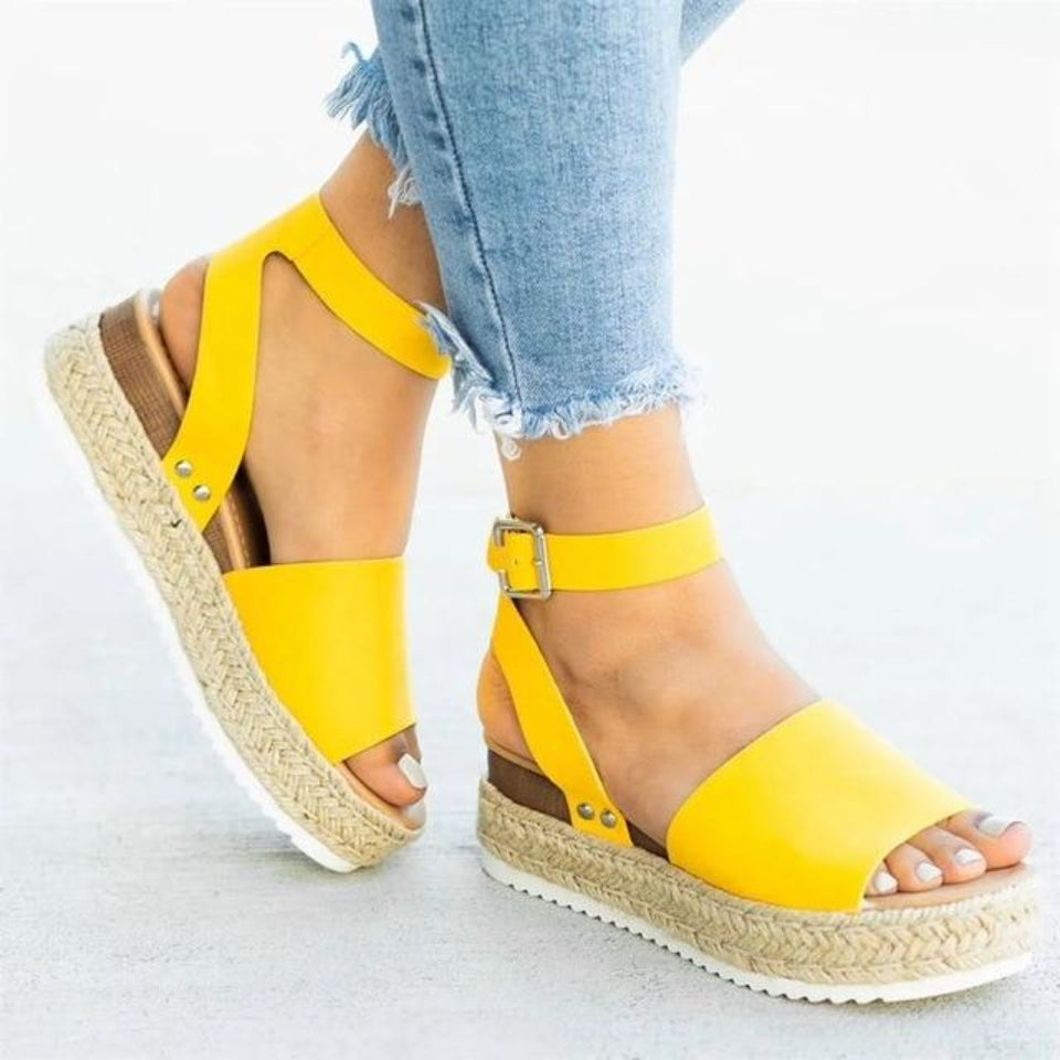 Wedges Sandals Shoes Women Heels Torridity Shoes Flop Chaussures Sandals Middle Heels - Easy Pickins Store
