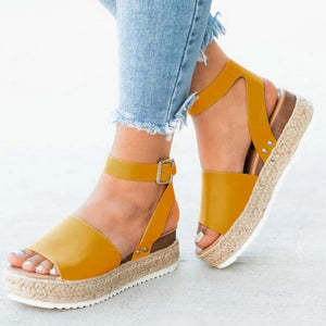 Wedges Sandals Shoes Women Heels Torridity Shoes Flop Chaussures Sandals Middle Heels - Easy Pickins Store