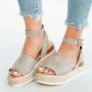 Wedges Sandals Shoes Women Heels Torridity Shoes Flop Chaussures Sandals Middle Heels - Easy Pickins Store