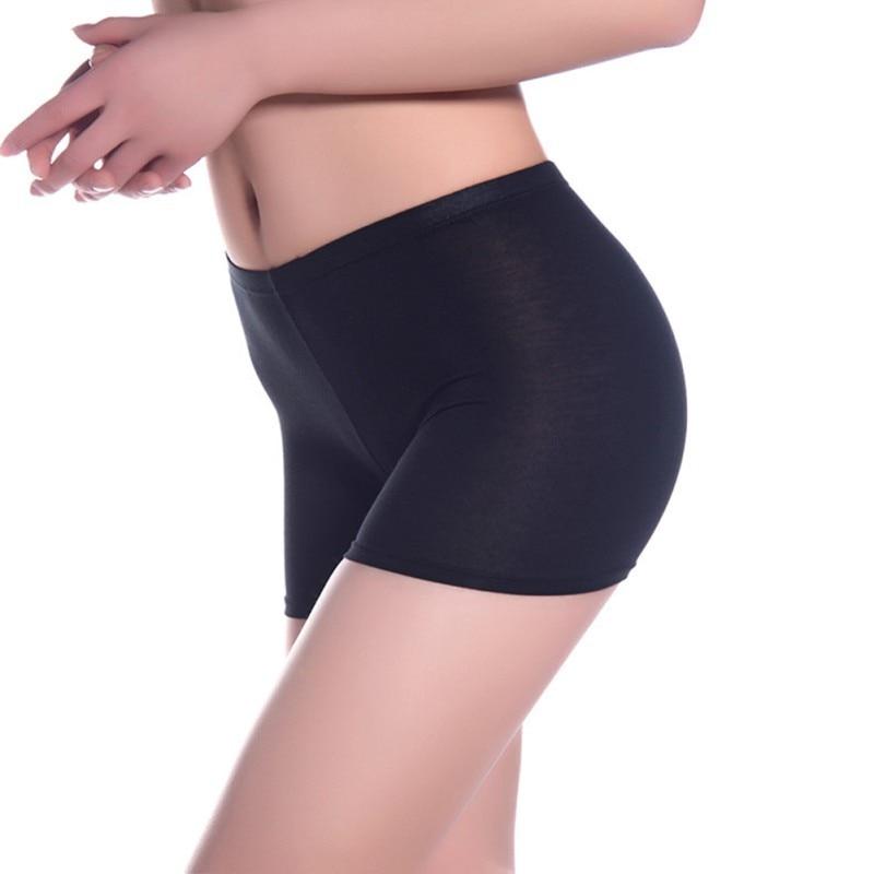 Women Casual Seamless Modal Panties Elastic Female Safety Underwear Comfy Lady Intimate Solid Color Anti lighting Safety Pants - Easy Pickins Store