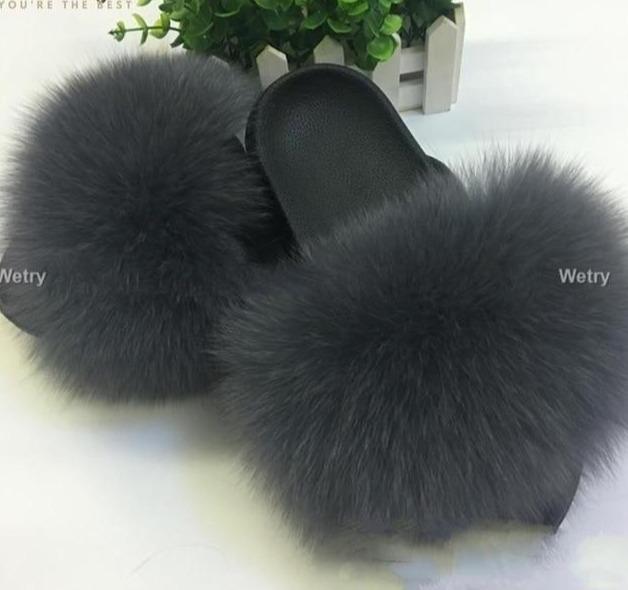 Women Faux Fur Slippers Extra Comfy - Easy Pickins Store