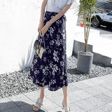 Women Flower Long Skirt Summer Beach Sunny Female Skirts Floral Chiffon Tutu Skirt - Easy Pickins Store