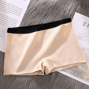 Women Safety Shorts Pants Seamless Thread Mid Waist Panties Anti Emptied Underpants Girls Slimming Underwear - Easy Pickins Store