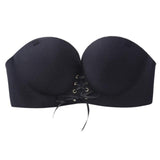 Women Sexy Push up Adhesive Bra Silicone Backless Wedding Bralette Strapless Invisible Underwear Seamless Bras 1/2 Cup - Easy Pickins Store