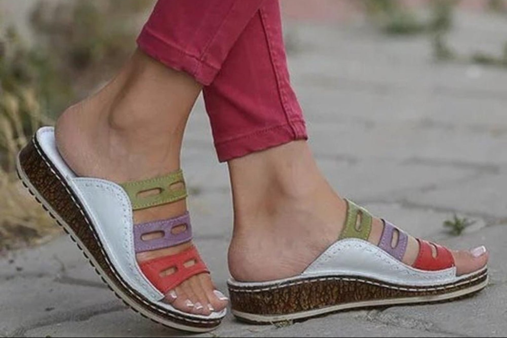 Women Summer Open Toe Gladiator Wedge Sandals - Easy Pickins Store