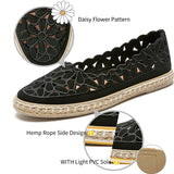 Women’s Ballet Flat Daisy Round Toe Slip On Rope Loafers - Easy Pickins Store