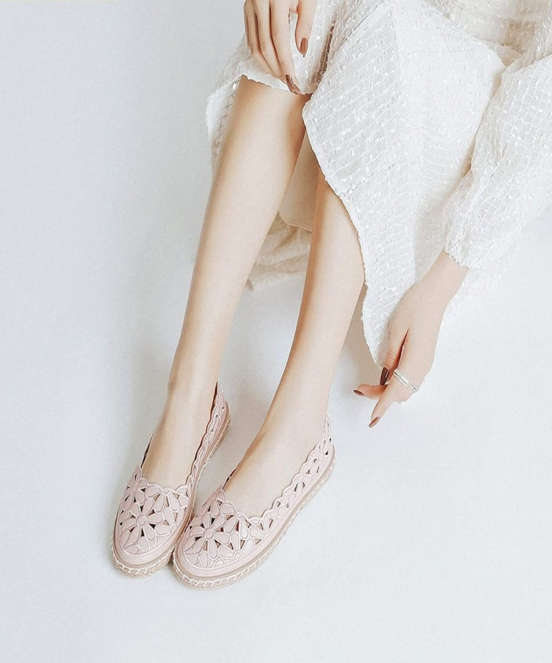 Women’s Ballet Flat Daisy Round Toe Slip On Rope Loafers - Easy Pickins Store
