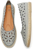 Women’s Ballet Flat Daisy Round Toe Slip On Rope Loafers - Easy Pickins Store