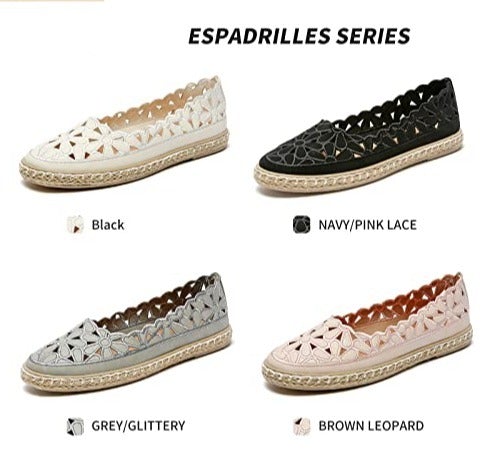 Women’s Ballet Flat Daisy Round Toe Slip On Rope Loafers - Easy Pickins Store