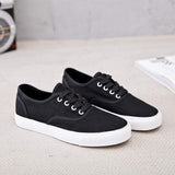 Womens Canvas Shoes Low Cut Canvas Sneakers Walking Running Shoes - Easy Pickins Store