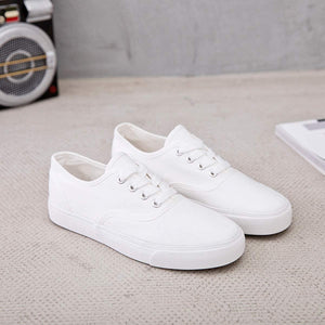 Womens Canvas Shoes Low Cut Canvas Sneakers Walking Running Shoes - Easy Pickins Store