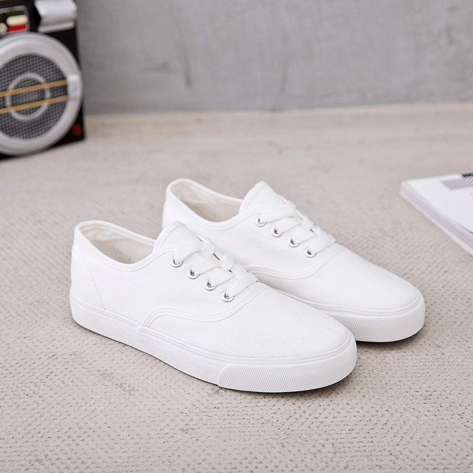 Womens Canvas Shoes Low Cut Canvas Sneakers Walking Running Shoes - Easy Pickins Store