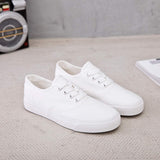 Womens Canvas Shoes Low Cut Canvas Sneakers Walking Running Shoes - Easy Pickins Store