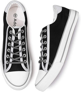 Womens Canvas Shoes Low Cut Canvas Sneakers Walking Running Shoes - Easy Pickins Store