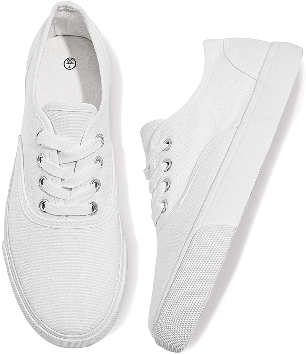 Womens Canvas Shoes Low Cut Canvas Sneakers Walking Running Shoes - Easy Pickins Store
