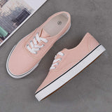 Womens Canvas Shoes Low Cut Canvas Sneakers Walking Running Shoes - Easy Pickins Store