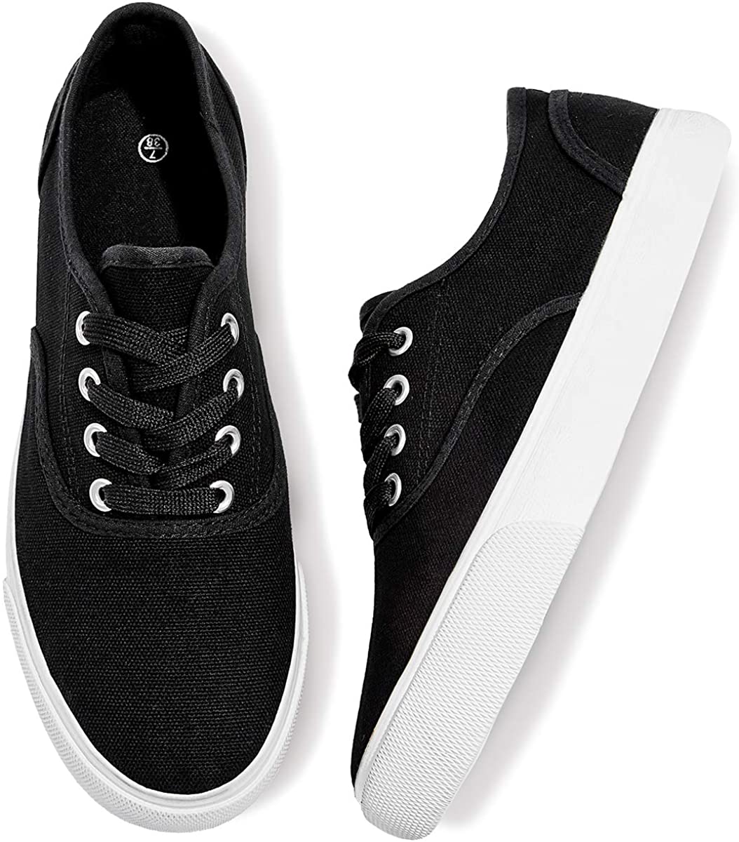 Womens Canvas Shoes Low Cut Canvas Sneakers Walking Running Shoes - Easy Pickins Store