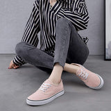 Womens Canvas Shoes Low Cut Canvas Sneakers Walking Running Shoes - Easy Pickins Store