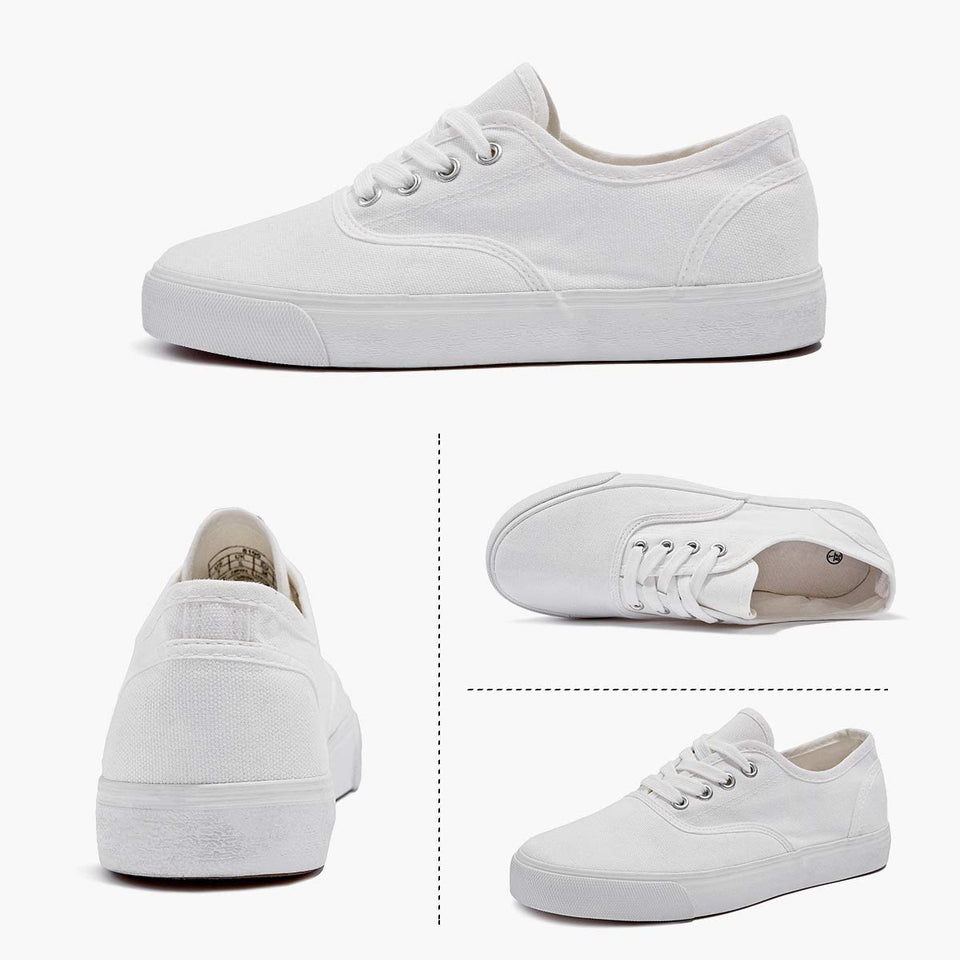 Womens Canvas Shoes Low Cut Canvas Sneakers Walking Running Shoes - Easy Pickins Store