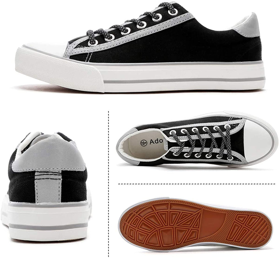 Womens Canvas Shoes Low Cut Canvas Sneakers Walking Running Shoes - Easy Pickins Store