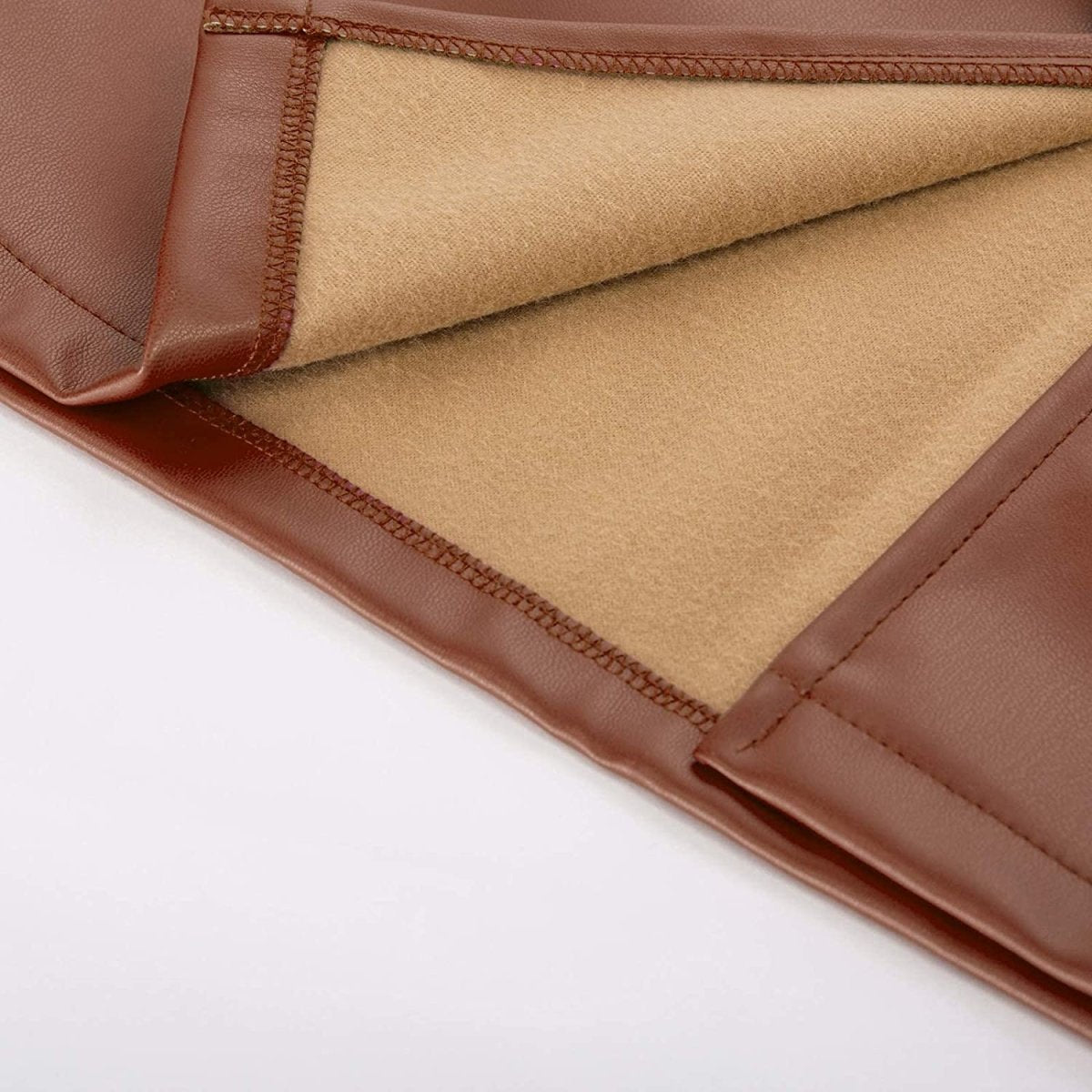 Women's Faux Leather Pencil Elegant High Waist Split Skirt - Easy Pickins Store