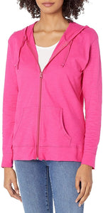 Women's Jersey Full Zip Hoodie Activewear - Easy Pickins Store