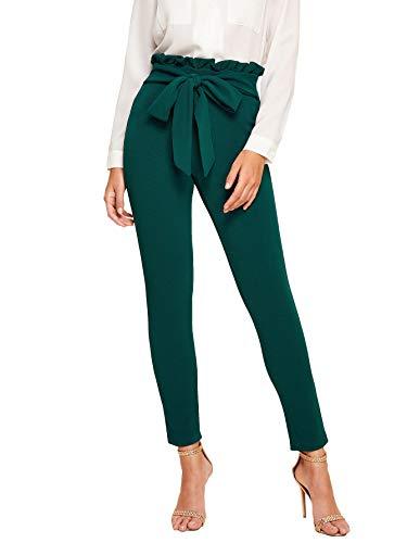 Women's Stretchy Workwear Office Skinny Pants with Belt - Easy Pickins Store