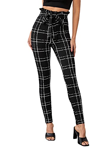 Women's Stretchy Workwear Office Skinny Pants with Belt - Easy Pickins Store