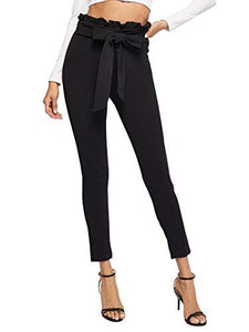 Women's Stretchy Workwear Office Skinny Pants with Belt - Easy Pickins Store