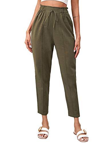 Women's Stretchy Workwear Office Skinny Pants with Belt - Easy Pickins Store