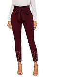 Women's Stretchy Workwear Office Skinny Pants with Belt - Easy Pickins Store