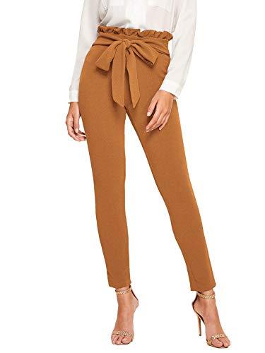 Women's Stretchy Workwear Office Skinny Pants with Belt - Easy Pickins Store