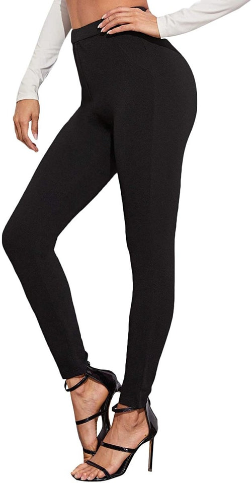 Women's Stretchy Workwear Office Skinny Pants with Belt - Easy Pickins Store