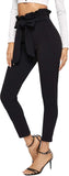 Women's Stretchy Workwear Office Skinny Pants with Belt - Easy Pickins Store