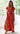 Women’s V Neck Wrap Vintage Floral Print Short Sleeve Split Belted Flowy Boho Beach Long Dress - Easy Pickins Store