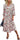 Women’s V Neck Wrap Vintage Floral Print Short Sleeve Split Belted Flowy Boho Beach Long Dress - Easy Pickins Store