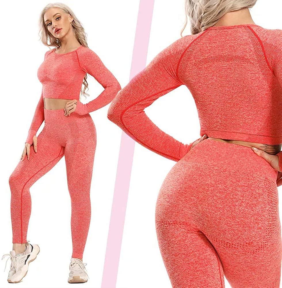 Women's Yoga Gym Crop Top Compression Workout Athletic Short/Long Sleeve Shirt - Easy Pickins Store