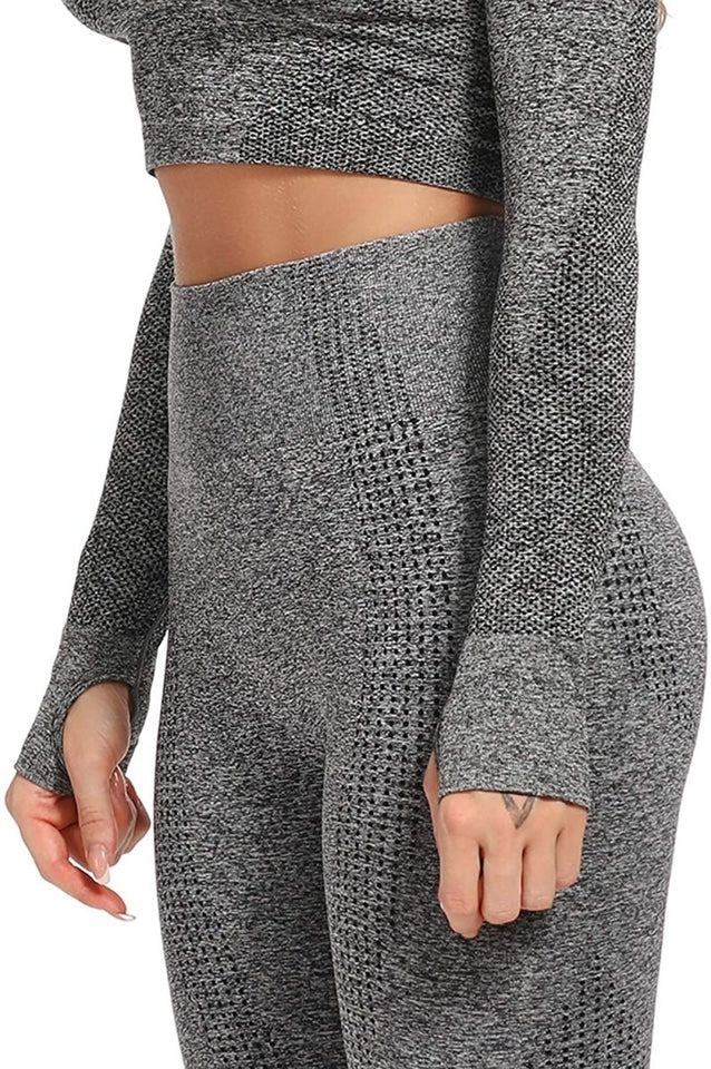 Women's Yoga Gym Crop Top Compression Workout Athletic Short/Long Sleeve Shirt - Easy Pickins Store