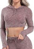 Women's Yoga Gym Crop Top Compression Workout Athletic Short/Long Sleeve Shirt - Easy Pickins Store