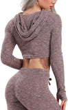 Women's Yoga Gym Crop Top Compression Workout Athletic Short/Long Sleeve Shirt - Easy Pickins Store