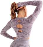 Women's Yoga Gym Crop Top Compression Workout Athletic Short/Long Sleeve Shirt - Easy Pickins Store