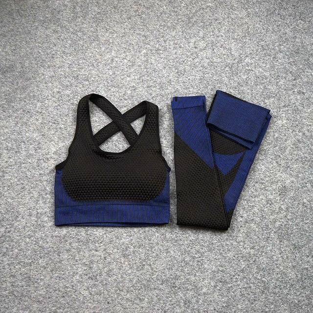 Yoga Suitwear Seamless Long Sleeve High Waist Sport Set - Easy Pickins Store