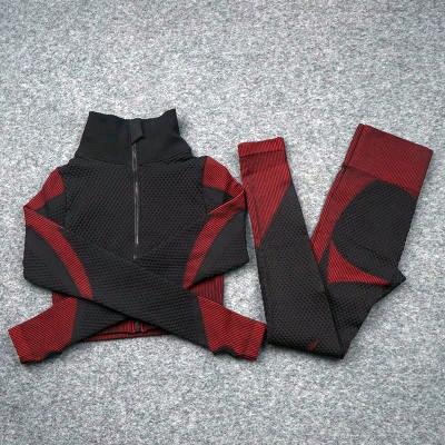Yoga Suitwear Seamless Long Sleeve High Waist Sport Set - Easy Pickins Store
