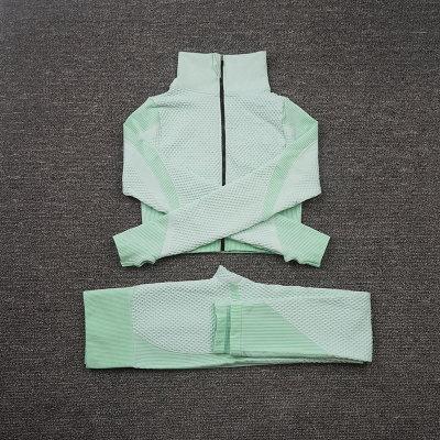 Yoga Suitwear Seamless Long Sleeve High Waist Sport Set - Easy Pickins Store